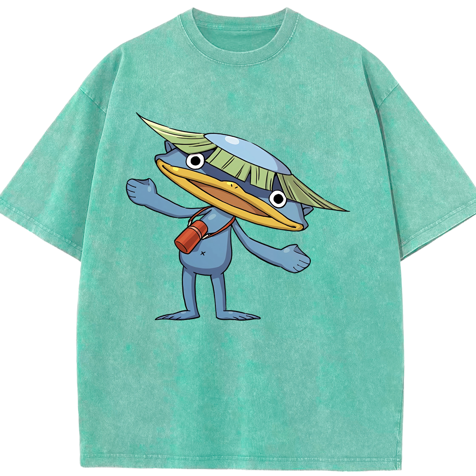 （画像用） 妖怪ウォッチ Yo-kai Watch 綿100% ヴィンテージ風 半袖Tシャツ（フロントプリント）